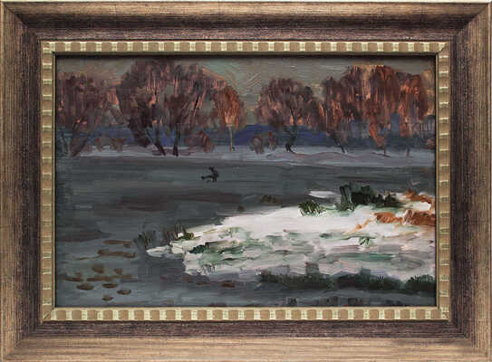 Неизвестный художник. На реке 